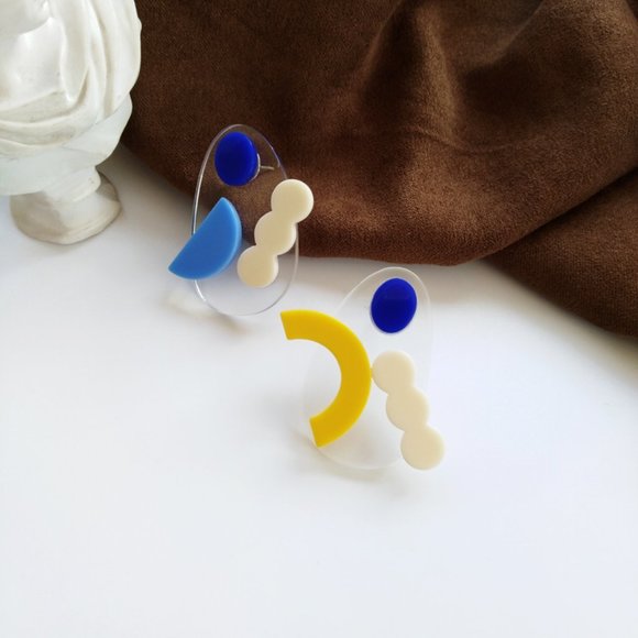Lagom Studio Jewelry - 💕The only one 💙Artsy Color Earrings